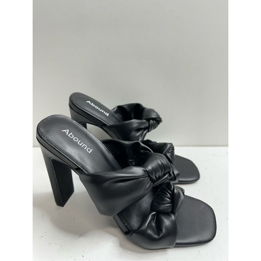 ABOUND Rainey Knotted Heeled Sandal in Black‎ Size 6 NWOT